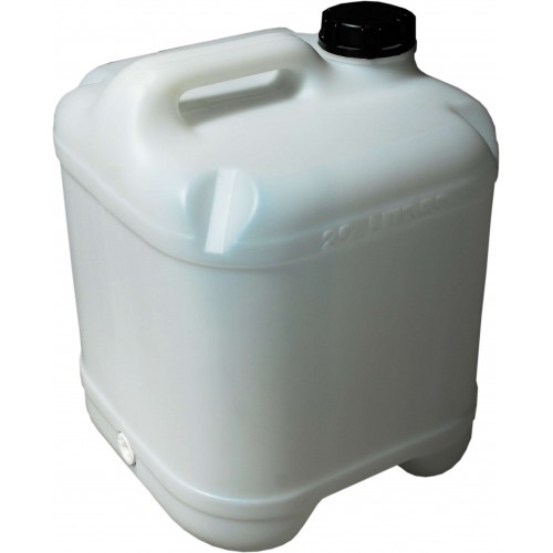 20L CUBE UNPIERCED JERRYCAN (WHITE) - CAPS INCLUDED | Arnold Products ...