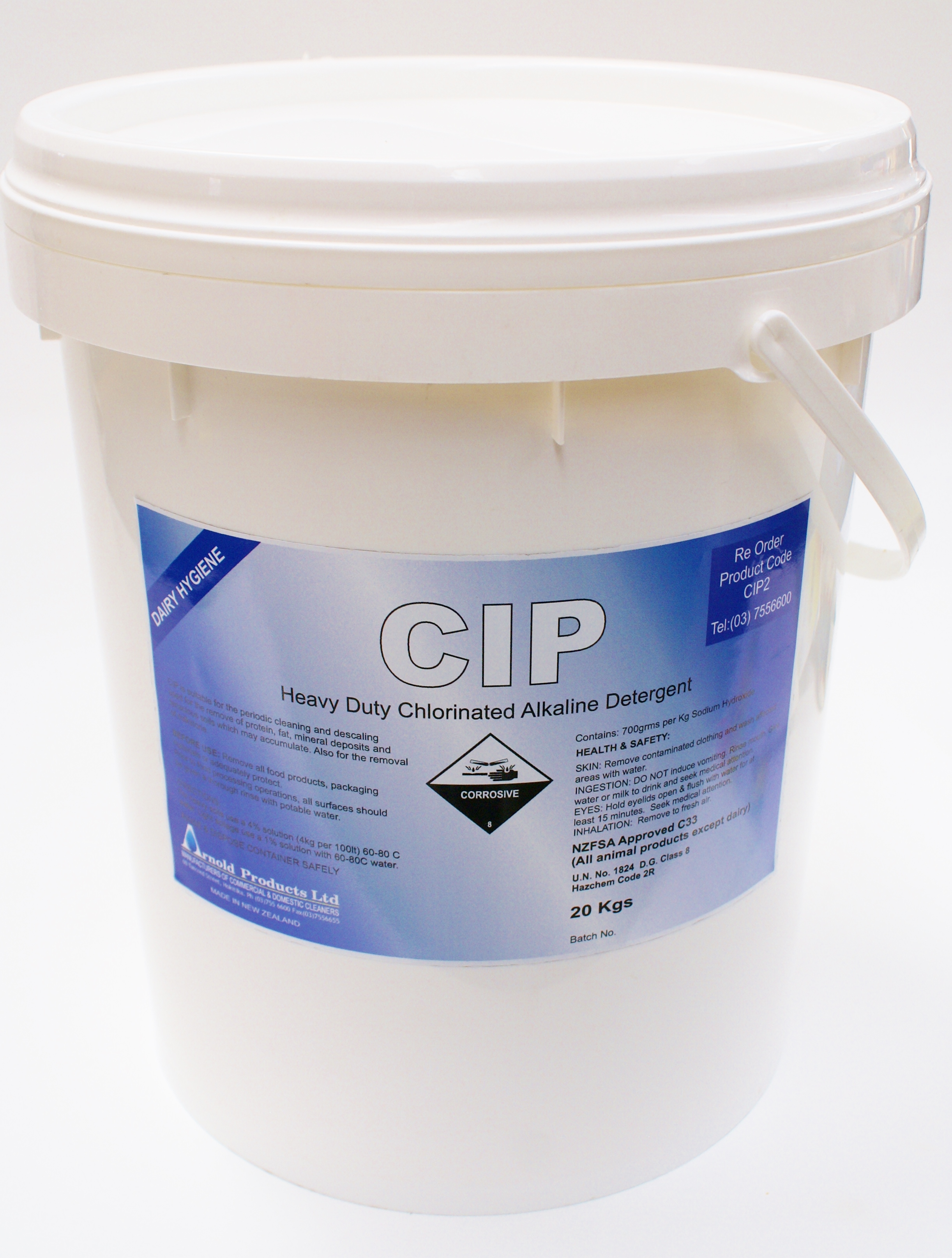 20KG CIP POWDER H/D CHLORINATED ALKALINE DETERGENT | Arnold Products ...